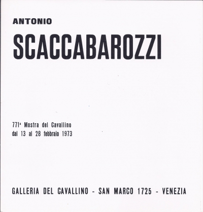•  1973 - 771a Mostra del Cavallino, Venezia