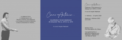 • 2020_2 - Dear Antonio ..., Dialogue between Antonio Calderara and Antonio Scaccabarozzi from 1970 to 1975