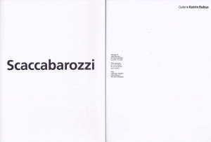 &bull;  1991 - Scaccabarozzi, Galerie Rabus, Bremen