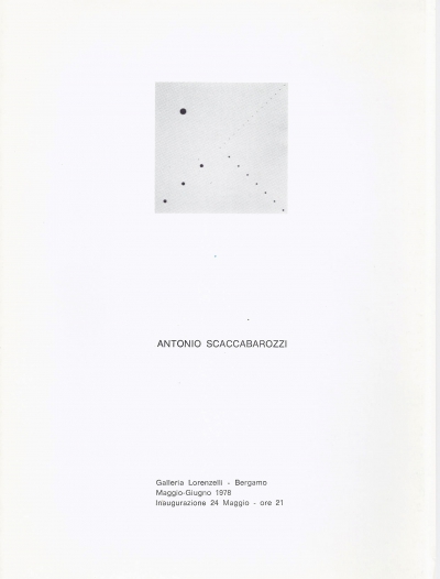 •  1978 - Minime differenze, Galleria Lorenzelli, Bergamo